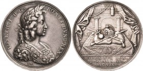 Habsburg
Leopold I. 1657-1705 Silbermedaille 1690 (G. Hautsch) Krönung des späteren Kaisers Josephs I. zum König in Rom. Brustbild Joseph I. nach rec...