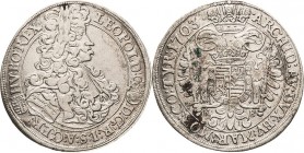 Habsburg
Leopold I. 1657-1705 1/2 Taler 1703, KB-Kremnitz Huszar 1404 Revers leichte Belagreste, sehr schön-vorzüglich