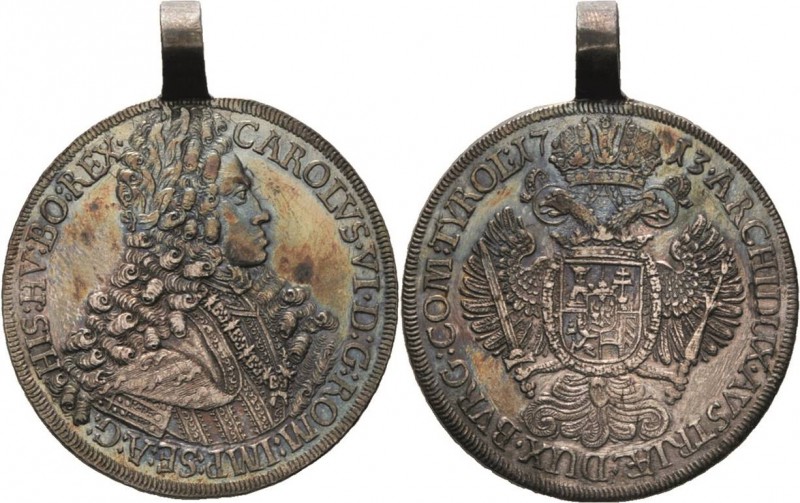 Habsburg
Karl VI. 1711-1740 Taler 1713, Hall Voglhuber 259 Davenport 1050 M./T....