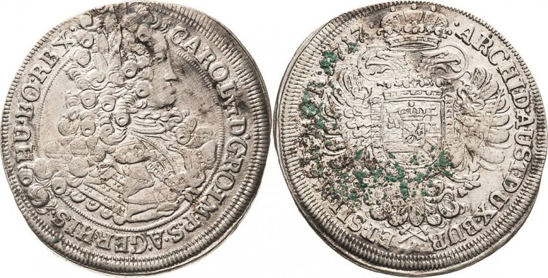 Habsburg
Karl VI. 1711-1740 1/2 Taler 1717, Kuttenberg Dietiker 996 Herinek 505...