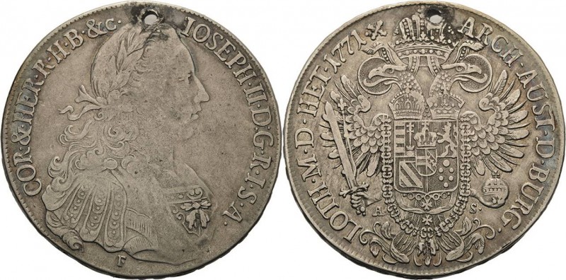 Habsburg
Josef II. 1764-1790 Taler 1771, F/AS-Hall Voglhuber 292 Eypeltauer 821...