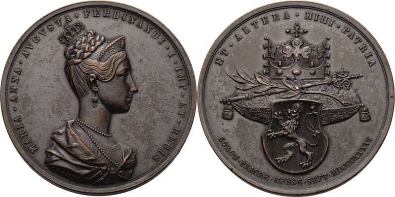 Kaiserreich Österreich
Ferdinand I. 1835-1848 Bronzemedaille 1836 (I. D. Boehm)...