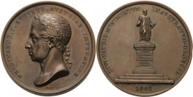 Kaiserreich Österreich
Ferdinand I. 1835-1848 Bronzemedaille 1841 (Scharff) Auf die Enthüllung des Kaiser Franz I.- Denkmals in Graz.Kopf des jungen ...