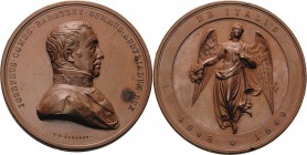 Kaiserreich Österreich
Franz Joseph I. 1848-1916 Bronzemedaille 1849 (J.M. Scharff) Auf den Kaiserlichen Feldmarschall Josef Graf Radetzky von Radetz...