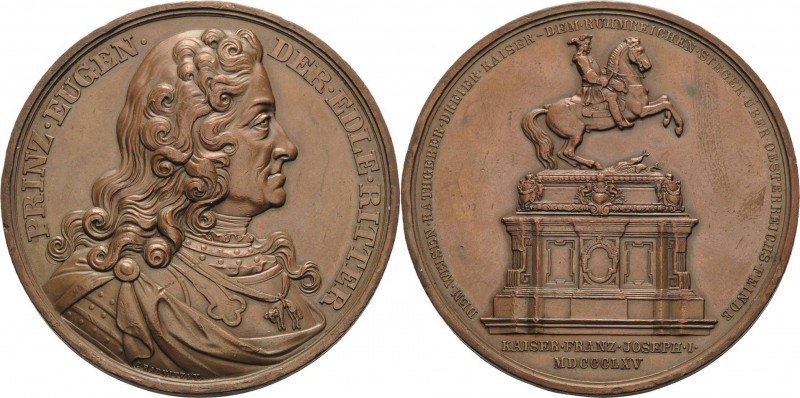 Kaiserreich Österreich
Franz Joseph I. 1848-1916 Bronzemedaille 1865 (C. Radnit...