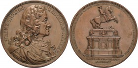 Kaiserreich Österreich
Franz Joseph I. 1848-1916 Bronzemedaille 1865 (C. Radnitzky) Reiterdenkmal für an den Feldherren Prinz Eugen von Savoyen. Brus...