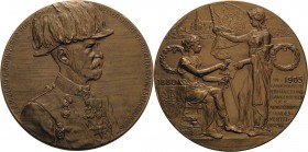 Kaiserreich Österreich
Franz Joseph I. 1848-1916 Bronzemedaille 1905 (F.X. Pawlik) 25-jähriges Dienstjubiläum des k.k. Ministers für Landesverteidigu...