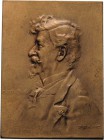 Kaiserreich Österreich
Franz Joseph I. 1848-1916 Einseitige Bronzeplakette o.J. (1906) (Stefan Schwartz) König Otto, Professor an der Kunstgewerbesch...