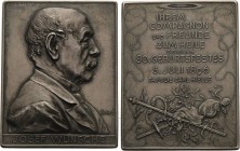 Medaillen
 Bronzemedaille 1896 (A. Scharff) 80. Geburtstag von Josef Wünsche, Textilindustriellen aus Nordböhmen. Brustbild nach rechts / 9 Zeilen Sc...