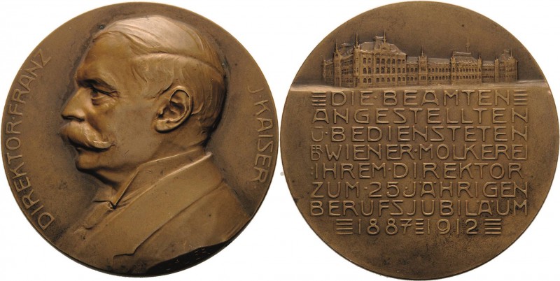 Medaillen
Wien Bronzemedaille 1912 (L. Hujer) 25-jähriges Berufsjubiläum des Di...