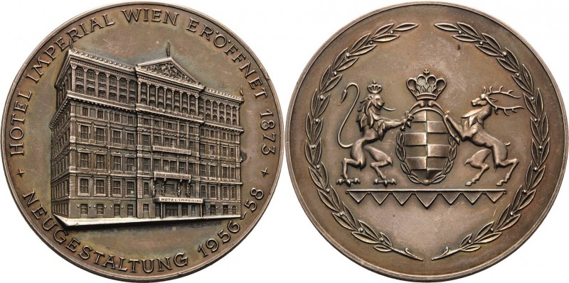 Medaillen
Wien Versilberte Bronzemedaille 1958 (A. Zierler) Neugestaltung des H...