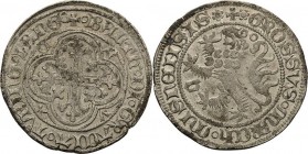 Sachsen, Haus Wettin, Groschenzeit
Landgraf Balthasar 1369-1406 Fürstengroschen o.J. (1395/1396), Freiberg oder Sangerhausen Mit b im Feld und Ringel...