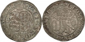 Sachsen, Haus Wettin, Groschenzeit
Herzog Wilhelm III. von Thüringen 1445-1465 (1482) Rautengroschen o.J. (1457/1464), Gotha Mit Herzogstitel und Bei...