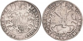 Vorderortische Linie zu Bornstedt
Bruno II., Wilhelm I., Johann Georg IV. und Volrat VI. 1604-1615 Taler 1612, GM-Eisleben Exemplar der Sammlung D. H...