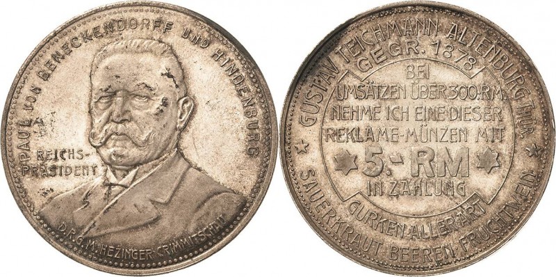 Altenburg
 Bronzemedaille o.J. (Hezinger, Crimmitschau) Werbemarke/Rabattmarke ...