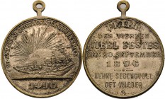 Annaberg
 Versilberte Bronzemedaille 1896 (unsigniert) Auf die 400-Jahrfeier der Stadt. Stadtansicht, im Abschnitt Jahreszahl / 7 Zeilen Schrift. 27,...