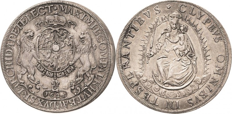 Bayern
Maximilian I., als Kurfürst 1623-1651 Taler 1626, München Madonna Hahn 1...