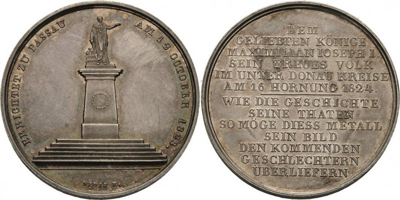 Bayern
Maximilian I. Joseph 1806-1825 Silbermedaille 1828 (J.J. Neuss) Auf die ...