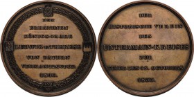 Bayern
Ludwig I. 1825-1848 Bronzemedaille 1835 (unsigniert) Auf seine Silberhochzeit mit Therese, Tochter Herzog Friedrichs von Sachsen-Hildburghause...