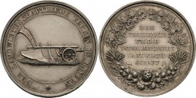 Bayern-Medaillen
 Silbermedaille o.J. (unsigniert) Verdienstmedaille des Landwirtschaftlichen Vereins. Pflug / 6 Zeilen Schrift. 35,5 mm, 18,21 g Fei...