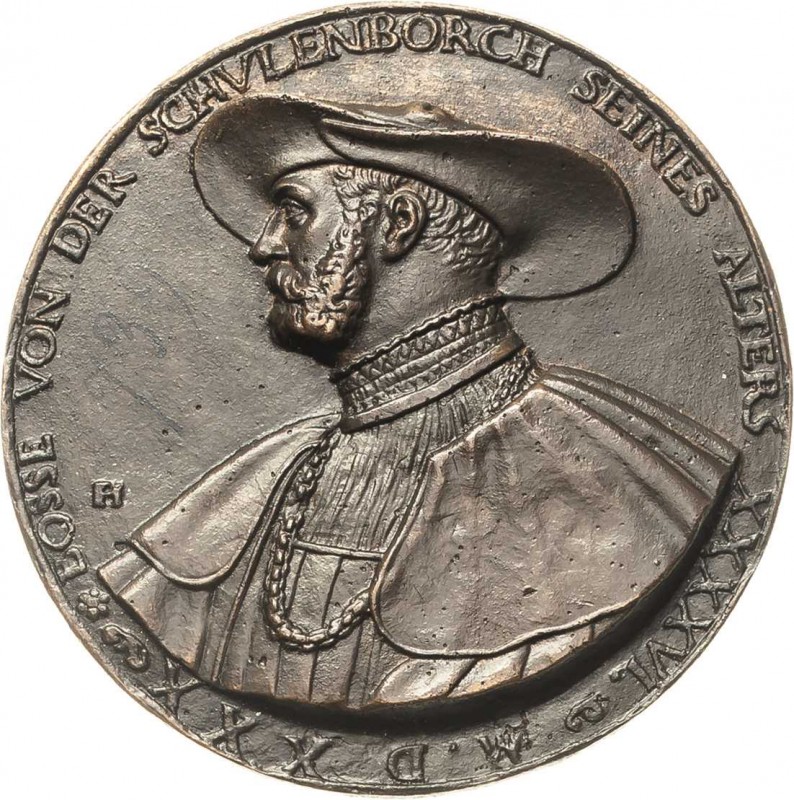 Brandenburg-Preußen
Joachim I. 1513-1535 Einseitige Bronzegußmedaille 1530 (Spä...
