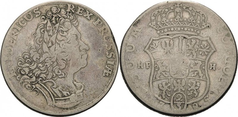 Brandenburg-Preußen
KÖNIGREICH ab 1701. Friedrich I. 1701-1713 2/3 Taler 1705, ...