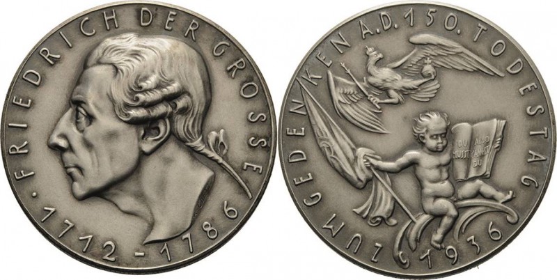 Brandenburg-Preußen
Friedrich II., der Große 1740-1786 Silbermedaille 1912 (K. ...