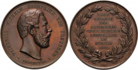 Brandenburg-Preußen
Wilhelm I. 1861-1888 Bronzemedaille 1865 (A. Mertens) Preismedaille der Gewerbe- und Industrieausstellung in Stettin. Kopf Kronpr...