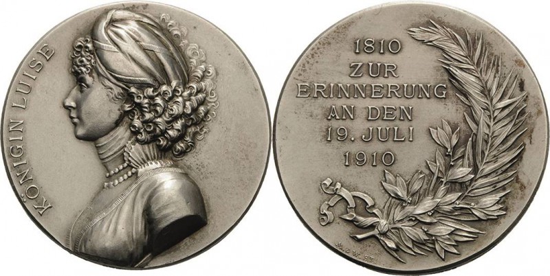 Brandenburg-Preußen
Luise, Gemahlin Friedrich Wilhelm III Silbermedaille 1910 (...
