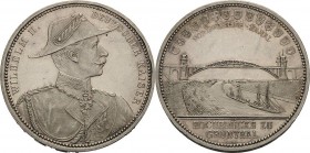 Brandenburg-Preußen
Wilhelm II. 1888-1918 Silbermedaille o.J. (1895) (Lauer) Eröffnung des Nord-Ostsee-Kanals. Brustbild in Admirals-Galauniform nach...