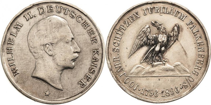 Brandenburg-Preußen
Wilhelm II. 1888-1918 Silbermedaille 1896. 100-jähriges Sch...