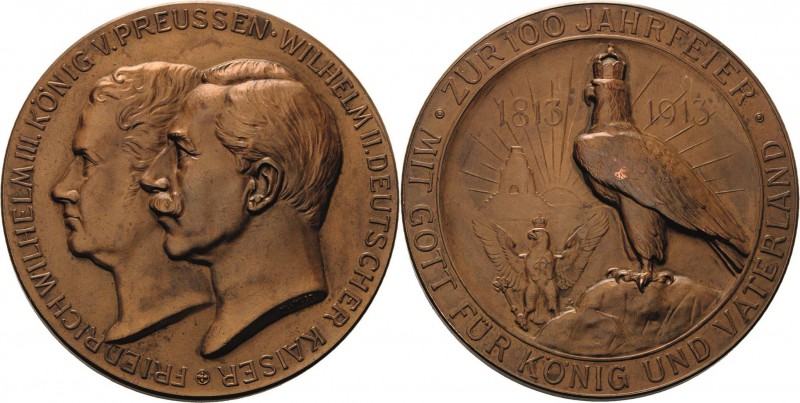 Brandenburg-Preußen
Wilhelm II. 1888-1918 Bronzemedaille 1913 (Mayer & Wilhelm)...