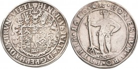Braunschweig-Wolfenbüttel
Heinrich Julius 1589-1613 Taler 1610, Zellerfeld HONESTVM PRO PATRIA (= Ehrenvoll für die Heimat) Welter 645 B Davenport 62...