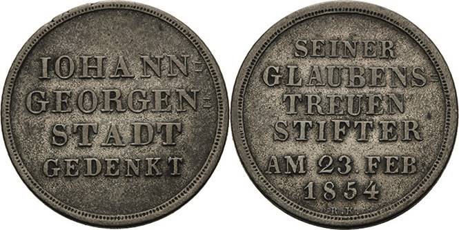Johanngeorgenstadt
 Silbermedaille 1854. Feier der Stadtgründung von Johanngeor...