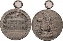 Leipzig
 Silbermedaille 1913 (B.H. Mayer) Erinnerungsschießen zur Hundertjahrfeier der Befreiungskriege. Marschall Blücher vor weiteren Reitern links...