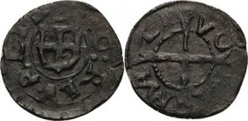 Livländischer Orden
Heinrich von Galen 1551-1557 Pfennig o.J. Reval Neumann vgl. 220 Selten. Sehr schön

Laut Neumann S. 190 kann man dieses Stück ...