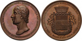 Mainz-Stadt
 Bronzemedaille 1841 (Loos) 25-jähriges Dienstjubiläum des hessischen Regierungspräsidenten Ludwig Freiherr von Lichtenberg. Kopfbild nac...