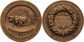 München
 Bronzemedaille 1929 (unsigniert) Prämie der Deutschen Landwirtschafts-Gesellschaft an Sülsdorfer Molkerei-Gen., E.G.M.U.H. für ungesalzene B...