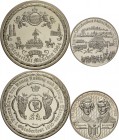 München
 Silbermedaille 1985. 175 Jahre Oktoberfest in München. Die Brustbilder König Ludwigs und Thereses nebeneinander in Kartusche nach links von ...