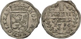 Nassau-Holzappel
Elisabeth Charlotte 1676-1707 Kreuzer 1684, CB-Cramberg Av-Umschrift endet HOLZAP Isenbeck 276 Sehr selten in dieser Erhaltung. Reve...