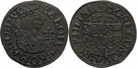 Nördlingen-Reichsmünzstätte
Eberhard von Eppstein-Königstein 1503-1535 Batzen 1532. Mit Titel und Porträt Karls V Herzfelder 107 b Schulten 2423 Vorz...