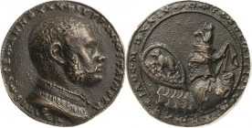 Nürnberg
 Bronzegußmedaille 1529, (unsigniert, M. Gebel) Auf den Stein- und Siegelschneider Stephan Stainper. Kopf nach rechts / Helm und Familienwap...