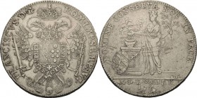 Nürnberg
 Taler 1765, SSGNR-Nürnberg Friede von Hubertusburg. Mit Titel Franz I. Avers Stempelschneidersignatur: Loos Kellner 341 Slg. Erlanger 715 D...
