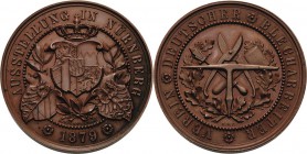 Nürnberg
 Bronzemedaille 1879 (Weckwerth) Ausstellung des Vereins deutscher Blecharbeiter. Bekröntes bayerisches Wappen über dem 2. und 3. Nürnberger...