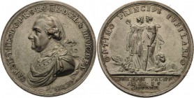 Pfalz-Kurlinie
Karl Theodor 1742-1799 Versilberte Bronzemedaille 1792 (H. Boltschauser) 50-jähriges Regierungsjubiläum, von den kurpfälzischen Kolleg...