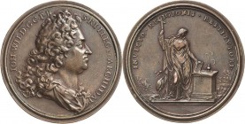 Pfalz-Kurlinie Neuburg
Johann Wilhelm 1690-1716 Bronzemedaille o.J. (zwischen 1708-1716) (Saint-Urbain) Verdienste des Kurfürsten um die katholische ...