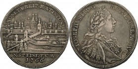 Regensburg-Stadt
 Taler 1766. Stempel von Oexlein. Stadtansicht. Mit Titel und Porträt Josef II Beckenbauer 7107 Davenport 2622 Sehr schön+