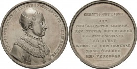 Regensburg-Stadt
 Silbermedaille 1819 (J. Losch) Tod von Cöstelin Steiglehner, dem letzten Fürstabt von St. Emmeram. Brustbild nach rechts / 9 Zeilen...