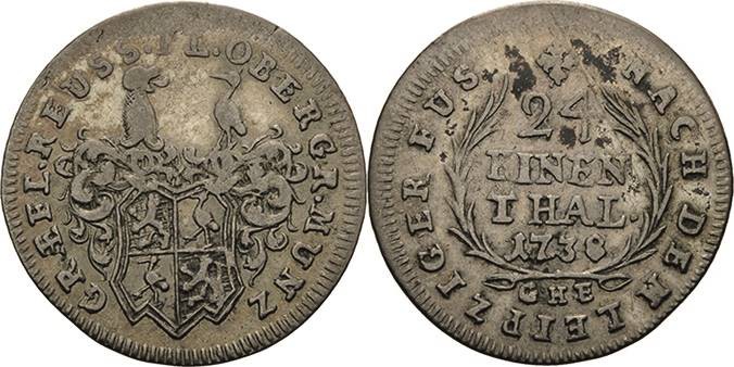 Reuss-Ältere Linie - Obergreiz
Heinrich XI. unter Vormundschaft 1723-1743 1/24 ...