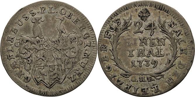 Reuss-Ältere Linie - Obergreiz
Heinrich XI. unter Vormundschaft 1723-1743 1/24 ...